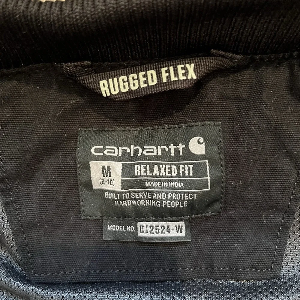 Carhartt Rugged Flex Canvas Bomber Jacket youth Size Medium 8/10